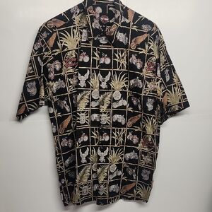 Harley-Davidson Motorcycles Vintage 100% cotton casual button-down shirt szM WOW